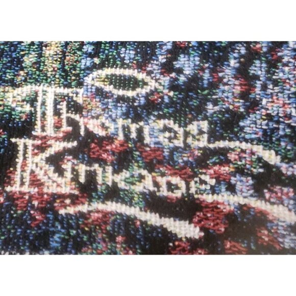Tapestry throw blanket Thomas Kinkade The Light Of Peace 100% Cotton USA Made - Picture 2 of 4